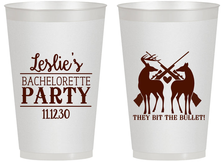 Personalized Bachelorette 14 oz Frosted Cups - Hunting | 60187