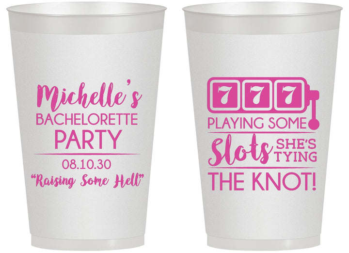 Personalized Bachelorette 14 oz Frosted Cups - Las Vegas | 60195
