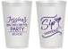 Personalized Bachelorette 14 oz Frosted Cups - Sip Happens | 60197