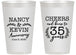 Personalized Anniversary 14 oz Frosted Cups - Cheers To 35 Years | 80004