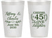 Personalized Anniversary 14 oz Frosted Cups - Cheers To 45 Years | 80006