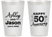 Personalized Anniversary 14 oz Frosted Cups - 50th Wedding | 80007