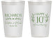 Personalized Anniversary 14 oz Frosted Cups - 10th Wedding | 80010