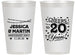 Personalized Anniversary 14 oz Frosted Cups - Cheers To 20 Years | 80011