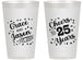 Personalized Anniversary 14 oz Frosted Cups - Cheers To 25 Years | 80012