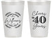 Personalized Anniversary 14 oz Frosted Cups - Cheers To 40 Years | 80015
