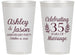 Personalized Anniversary 14 oz Frosted Cups - 35 Years Of Marriage | 80024