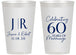 Personalized Anniversary 14 oz Frosted Cups - 60 Years Of Marriage | 80029