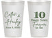Personalized Anniversary 14 oz Frosted Cups - Just Married 10 Years Ago | 80030