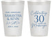 Personalized Anniversary 14 oz Frosted Cups - 30 Years Of Marriage | 80033