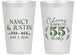 Personalized Anniversary 14 oz Frosted Cups - Cheers To 55 Years | 80038
