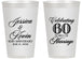 Personalized Anniversary 14 oz Frosted Cups - 60 Years Of Marriage | 80039