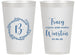 Personalized Wedding 14 oz Frosted Cups - Monogram | 804