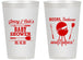Personalized Baby Shower 14 oz Frosted Cups - Beers Bbq Babies | 90006