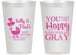 Personalized Baby Shower 14 oz Frosted Cups - You Make Me Happy | 90010