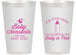 Personalized Baby Shower 14 oz Frosted Cups - Drink Baby In Pink | 90014