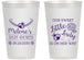 Personalized Baby Shower 14 oz Frosted Cups - Little Lady On The Way | 90021