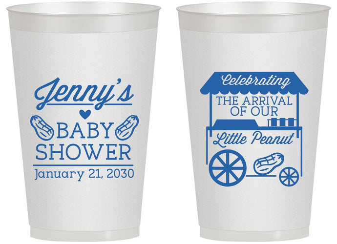 Personalized Baby Shower 14 oz Frosted Cups - Little Peanut | 90030