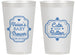 Personalized Baby Shower 14 oz Frosted Cups - Cute Little Button | 90035
