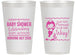 Personalized Baby Shower 14 oz Frosted Cups - Mermaid On Her Way | 90046