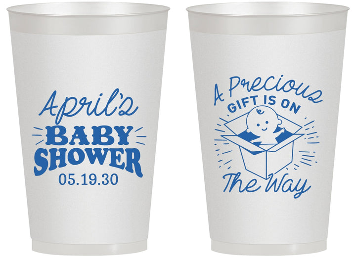 Personalized Baby Shower 14 oz Frosted Cups - Precious Gift | 90057
