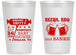 Personalized Baby Shower 14 oz Frosted Cups - Beers Bbq Babies | 90060
