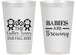 Personalized Baby Shower 14 oz Frosted Cups - Twins Baby Monkeys | 90068