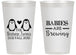 Personalized Baby Shower 14 oz Frosted Cups - Twins Baby Penguins | 90070