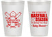 Personalized Baby Shower 14 oz Frosted Cups - Baseball | 90090