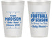 Personalized Baby Shower 14 oz Frosted Cups - Football | 90091