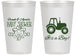 Personalized Baby Shower 14 oz Frosted Cups - Tractor | 90109