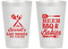Personalized Baby Shower 14 oz Frosted Cups - Beers Bbq Babies | 90113