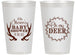 Personalized Baby Shower 14 oz Frosted Cups - Oh My Deer Christmas | 90121