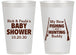 Personalized Baby Shower 14 oz Frosted Cups - Fishing Hunting | 90126