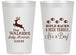 Personalized Baby Shower 14 oz Frosted Cups - Rifle Racks Deer Tracks | 90128