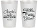 Personalized Baby Shower 14 oz Frosted Cups - Guns Or Glitter | 90130