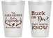 Personalized Baby Shower 14 oz Frosted Cups - Gender Reveal Buck Or Doe | 90131