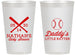 Personalized Baby Shower 14 oz Frosted Cups - Baseball Little Batter | 90136