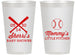 Personalized Baby Shower 14 oz Frosted Cups - Baseball Little Pitcher | 90137