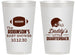 Personalized Baby Shower 14 oz Frosted Cups - Football Little Quarterback | 90138