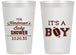Personalized Baby Shower 14 oz Frosted Cups - Football | 90142