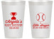 Personalized Baby Shower 14 oz Frosted Cups - Baseball Little Slugger | 90145