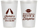 Personalized Baby Shower 14 oz Frosted Cups - Football Beer Diapers | 90148