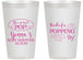 Personalized Baby Shower 14 oz Frosted Cups - Popping By | 90158