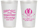 Personalized Baby Shower 14 oz Frosted Cups - Hot Air Balloon | 90162