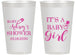 Personalized Baby Shower 14 oz Frosted Cups - Baby Girl | 90171