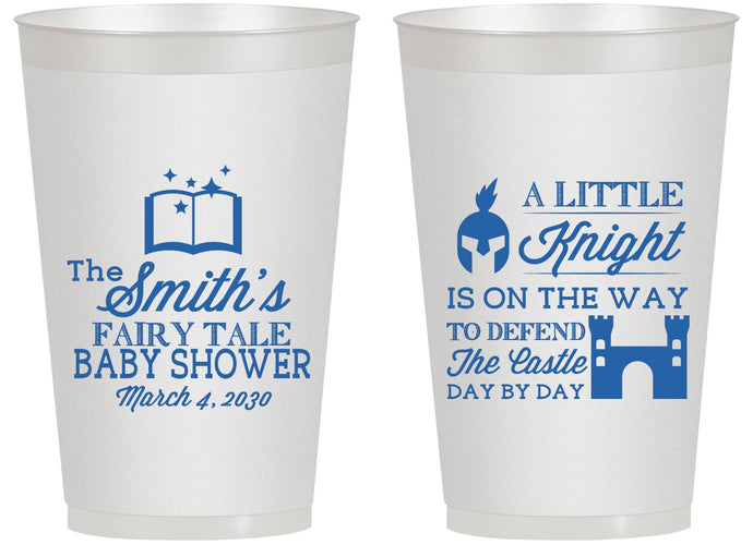 Personalized Baby Shower 14 oz Frosted Cups - Little Knight | 90175