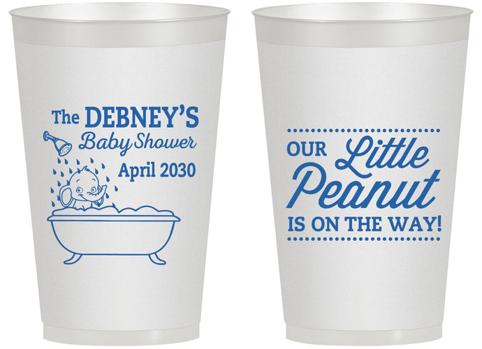 Personalized Baby Shower 14 oz Frosted Cups - Little Peanut | 90180