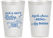 Personalized Baby Shower 14 oz Frosted Cups - April Showers May Babies | 90181