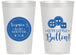 Personalized Baby Shower 14 oz Frosted Cups - Cute Little Button | 90189